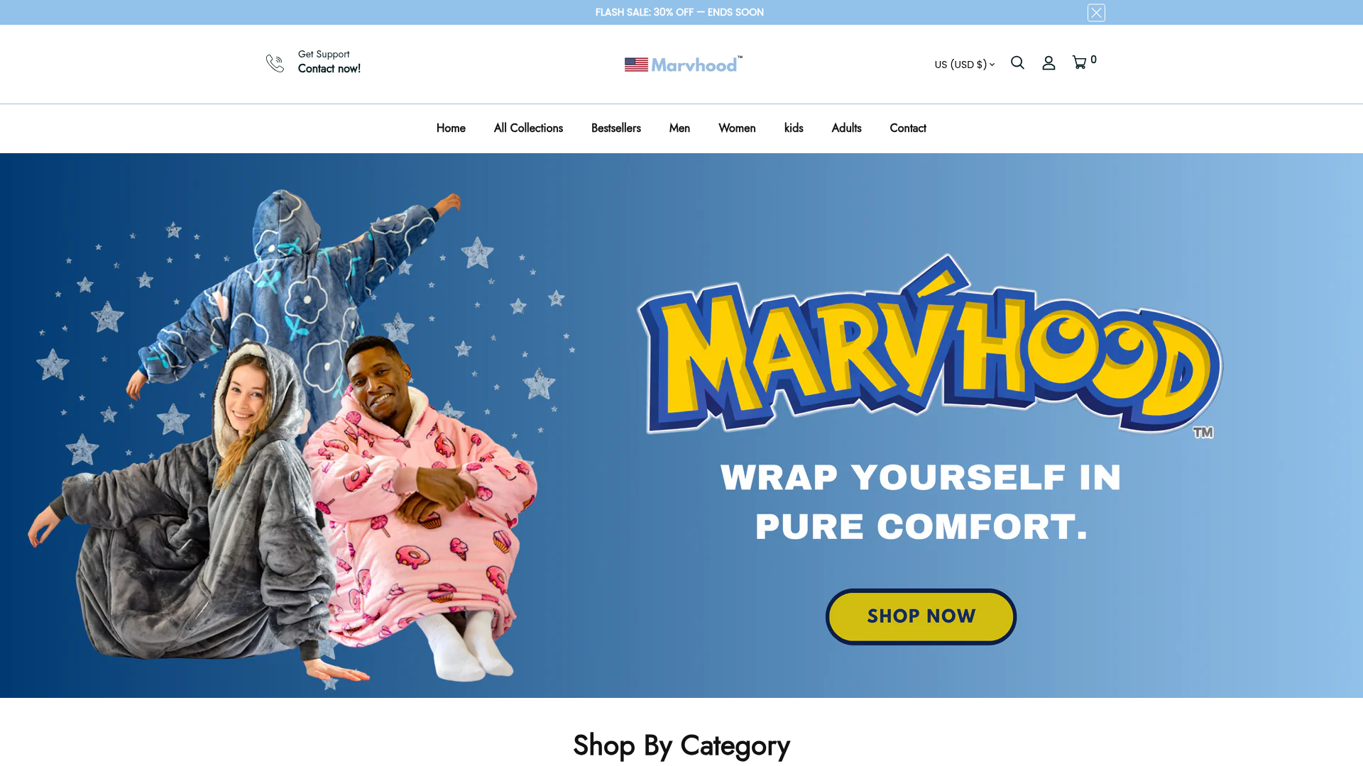 Marvhood website preview